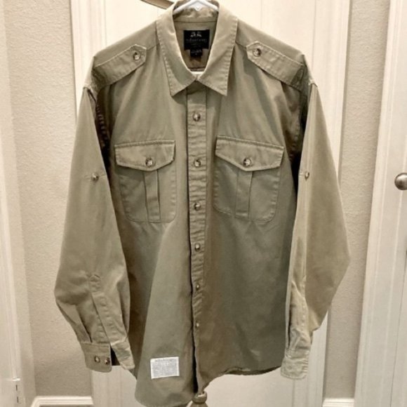 VTG Safari Shirt Willis & Geiger - Picture 1 of 6